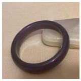 MMM164 Purple Jade Bangle Bracelet New