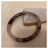 MMM169 Violet Jade Bangle Bracelet New 