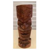 MMM176 Vintage Carved Wood Tiki Figure By Pauli