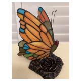 MMM190 Tiffany Style Stained Glass Butterfly Lamp New
