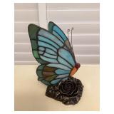 MMM191 Tiffany Style Stained Glass Butterfly Lamp New