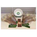 MMM207 Ceramic Saimin Bowls, Coconut Wood Chopsticks & Wok Strainers