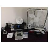 HKL031 Electronics Galore - Box Fan, Clocks, P-touch & More