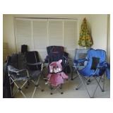 HKL060 Huge Lot Beach/Sports Chairs & Beach Umbrella