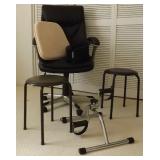 HKL066 True Innovations Executive Chair, Stools & Peddler