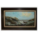 HKL073 Framed and Matted Original Oil By R. Weston