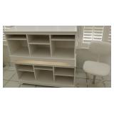 HKL088 White Shelves and Office Chair