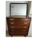 PPE008 - Vintage 5-Drawer Metal Dresser 