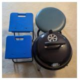 PPE024-New Hibachi and Three Stools