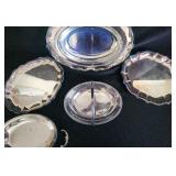 PPE032 -Vintage Silver-Plate Serving Dishes 