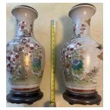 PPE045 Pair Of Lamps Cherry Blossom 