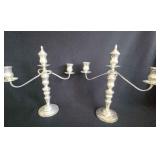 PPE085 - Vintage Sterling 3-Arm Candelabra 