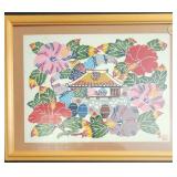 PPE105 - Traditional Framed Bingata Art #2