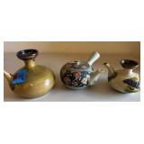 PPE135 Three Small Ceramic Teapots