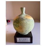 PPE136 Japanese Painted Bronze Vase