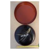 PPE211 Japanese Lacquer Round Server Container with Lid