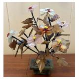 PPE276- Handcrafted Polished Stone Flower Arrangement