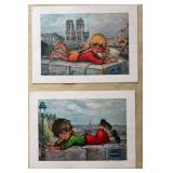 PPE289 Pair Of Poster By Michel Thomas