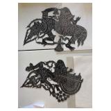 PPE292-Two Vintage Silhouette Cutouts