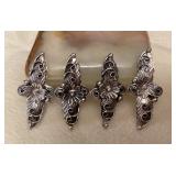NSJ081 Four Navajo Sterling Silver Rings Size 5.5