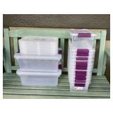 NSJ505 Sterilite Plastic Storage Bins With Lids