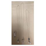 NSJ510 Four Navajo Sterling Silver Turquoise Pendants & Three Necklace ChNSJ511 Nine Navajo ains New