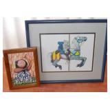 WFS025 Original Framed Watercolor & Framed Print