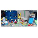 WFS059 Containers of Toys, Vintage Children