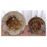 WFS081 Beautiful Hand Thrown Pottery Plates