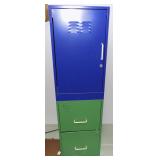 WFS104 Metal Locker and Two Drawer File Cabinet