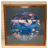 MMS002 Large Framed Christian Riese Lassen Seascape Picture 