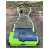 MMS003 Greenworks Electric Lawn Dethatcher 