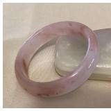 MMS019 Light Violet Jade Bangle Bracelet New 