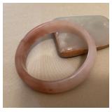 MMS032 Apricot Jade Bangle Bracelet New