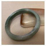 MMS033 Green Jade Bangle Bracelet New 