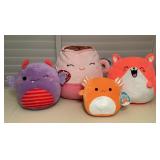 MMS037 Four Adorable Squishmallows Plushies