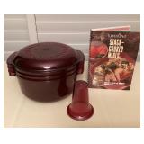 MMS038 Tupperware Tupperwave Stack Cooker & Cookbook 