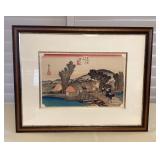 MMS048 Framed Japanese Wood Block Print