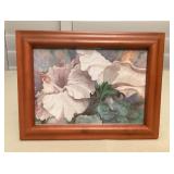 MMS060 Framed Picture Of Hibiscus Flowers By Carli Oliver