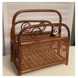 MMS092 Vintage Bamboo Rattan Magazine Holder