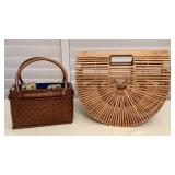 MMS100 Bamboo Bag & Woven Basket Bag