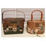 MMS104 Two Vintage Wooden Purses