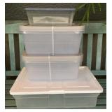 MMS108 Six Plastic Storage Bins