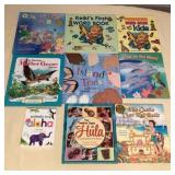 MMS119 Nine Children’s Hawaiian Hardcover Books 