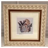 MMS203 Framed Picture Of Hawaiian Reef Fish By James Harris Signed