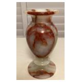 MMS217 Carved Onyx Stone Vase