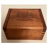 MMS237 Vintage Koa Wood Kahala Mandarin Oriental Hawaii Jewelry Trinket Box