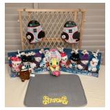 MMS241 Dog Gate, Harnesses, Mat & Toys