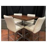 DBB023 - Bar Stools With Wooden Table 