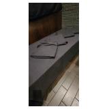 DBB024 - Set of 6 Black Fabric Table Cloths 